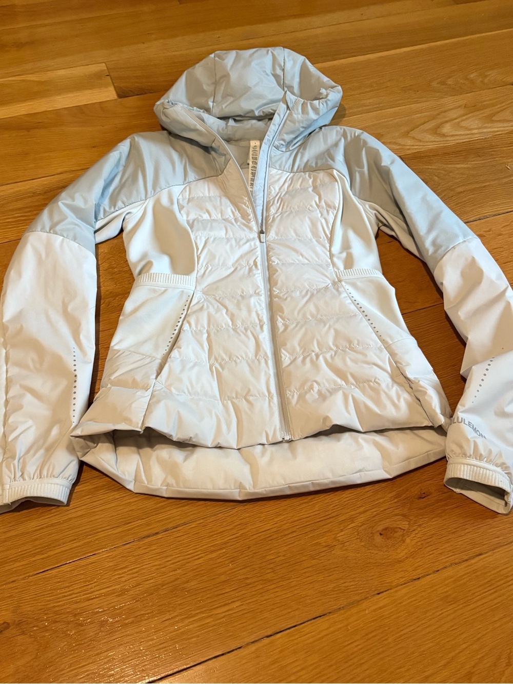 NWOT Lululemon Down For It All Jacket White & Gray
